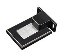 SFOCQVISH Fermaporta Fermaporta Fermaporta, Forte Installazione A Pavimento Magnetico Invisibile Fermaporta in Ottone, Installazione di Punzonatura Fermaporta,Bronzo Nero