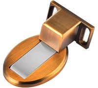 SFOCQVISH Fermaporta Fermaporta Fermaporta, Forte Paraurti Magnetico Montato A Pavimento, Fermaporta Invisibile for Uso Domestico Anti-collisione,Nero(Gold)