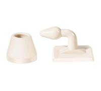 SFOCQVISH Fermaporta Fermaporta in Silicone ABS, Adesivo Non Perforato Fermaporta a Scomparsa, Adesivo Combinato Autoadesivo for Protezione da Parete fermaporta(Gris)