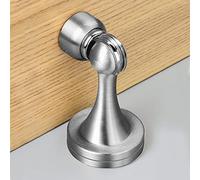 SFOCQVISH Fermaporta in Acciaio Inossidabile, fermaporta Magnetico con Viti for Montaggio a Parete o a Pavimento Mantieni la Porta Aperta, Nero(Silver)