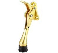 SFOCQVISH Fermaporta Invisibile Anticollisione Fermaporta Cavalletto a Piede Singolo Fermaporta Leva a Molla for impieghi gravosi Punta in Gomma Fermaporta montati a Vite(Gold)