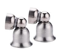 SFOCQVISH Fermaporta Magnetico Fermaporta a Pavimento in Acciaio Inossidabile Fermaporta a Parete for Bagno e Cucina Hardware-Argento