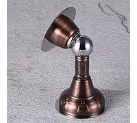 SFOCQVISH Fermaporta Magnetico, Fermaporta in Acciaio Inossidabile Fermaporta for Montaggio A Parete O A Pavimento con Viti E Nastro Biadesivo Nessuna necessità di Forare,Gold(Brown)