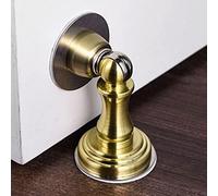 SFOCQVISH Fermaporta Magnetico, Fermaporta in Acciaio Inossidabile Fermaporta for Montaggio A Parete O A Pavimento con Viti E Nastro Biadesivo Nessuna necessità di Forare,Gold(Gold)