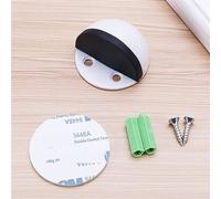 SFOCQVISH Fermaporta Magnetico in Acciaio Inossidabile Doppio Fermo Senza punzonatura Paraurti for Porta Cuneo Fermaporta for Pavimento da Parete 1 Pezzo(WhiteN)