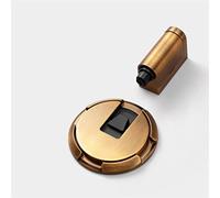 SFOCQVISH Fermaporta Senza Perforazione Fermaporta Automatico Nero for Pavimento Fermaporta for mobili Grigio Tappo Dorato for Porta Fermaporta Antivento 1 Pezzo(Gris)