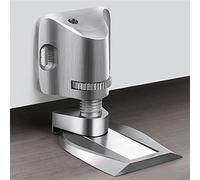 SFOCQVISH Regolabile Forte aspirazione a Pavimento con Blocco Porta Magnetico Senza punzonatura aspirazione a Muro Porta Rinforzata fermaporta Nero 1 Pezzo