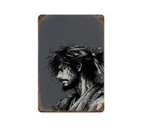 SFOGIEB Miyamoto Musashi Art PosterWall Decor Art Metal Tin Poster Modern Bar Decorations30x20cm
