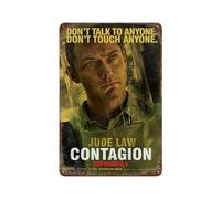 SFOGIEB Poster di film Malattie infettive Decorazione da parete Art Metal Tin Poster Modern Bar Decorations30x20cm