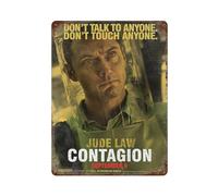 SFOGIEB Poster di film Malattie infettive Decorazione da parete Art Metal Tin Poster Modern Bar Decorations40x30cm