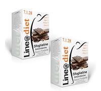 SFOGLIATINE IPERPROTEICHE ricoperte al cioccolato, Sfogliatine proteiche per la tua dieta proteica, per la FASE 1, zero zuccheri (Cioccolato fondente, 20)