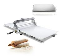 Sfogliatore manuale per pasta sfoglia e fondente, spessore regolabile da 0 a 25 mm, design pieghevole per panetterie e pasticceria