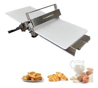 Sfogliatore manuale pieghevole, rullo multiuso in acciaio inox, spessore regolabile da 0 a 25 mm, per panetteria, pizza, uso domestico commerciale