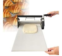 Sfogliatrice a manovella per pasticceria commerciale, spessore regolabile, rullo in acciaio inox per cottura domestica e professionale