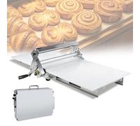 Sfogliatrice automatica per impasto, macchina per pasticceria pieghevole per uso domestico e commerciale, regolazione dello spessore di 0,5-25 mm, attrezzatura professionale per pizza e croissant