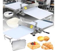 Sfogliatrice e rullo manuale pieghevole con piano regolabile da 0 a 25 mm | Sfogliatrice e rullo manuale con piano incluso, che offre una facile regolazione dello spessore da 0 a 25 mm per un impasto