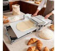Sfogliatrice e rullo per pasticceria, pieghevole in acciaio inox con controllo dello spessore di 2-30 mm per croissant, pane danese, pasta per pizza e pasta fresca