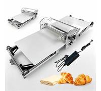 Sfogliatrice elettrica commerciale | Design pieghevole,controllo dello spessore di 2-30 mm,rullo for pasta for pizza,croste torta prodotti da forno