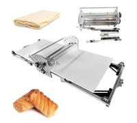 Sfogliatrice elettrica e rullo per fondente, spessore regolabile, design pieghevole per panetteria e pizza