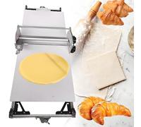 Sfogliatrice elettrica per impasto, spessore regolabile da 0,2 a 3 cm, rullo reversibile per pasta sfoglia e fondente, macchina pieghevole