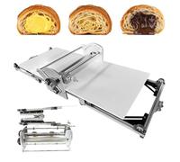 Sfogliatrice elettrica per pasta frolla e rullo per fondente, spessore | Stendetrice elettrica per pasta frolla e pasta di zucchero con spessore regolabile da 0,07 a 1,18 per impasti e pasta di