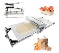 Sfogliatrice Elettrica per Pasta, Inox, Uso Domestico e Professionale | Laminatrice automatica, adatta per lavorazione impasti, ideale per cornetti, crostata e noodle