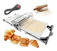 Sfogliatrice elettrica pieghevole per pasta sfoglia, macchina da tavolo, con movimento automatico avanti/indietro, spessore regolabile da 2 a 30 mm, per croissant, pasta sfoglia e tortine all'uovo.