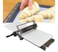 Sfogliatrice elettrica professionale for dolci domestici, compatta, rullo manuale, sfogliatrice pieghevole in acciaio inossidabile for croissant, pane danese, pizza, pasta fresca(400Type)