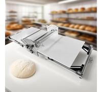 Sfogliatrice Elettrico Per Impasto Rullo Impasti Da Banco In Acciaio Inox Design Compatto Tavolo Con Spessore Regolabile 0.07"-1.18 "(2-30mm),Commerciale E Domestico Per Panetteria,Pizza,Croissant