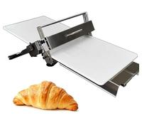 Sfogliatrice for pasta, laminatrice manuale for pasta, spessore regolabile della macchina for pasta in acciaio inossidabile, sfogliatrice da tavolo for croissant, pizza fondente(Type300)
