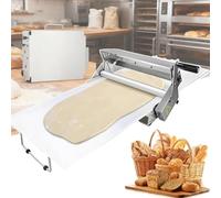 Sfogliatrice for pasta pieghevole, macchina for sfogliatrice manuale regolabile a rulli in acciaio inossidabile, for croissant, crosta di pizza e pasticceria(300-model)