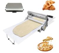 Sfogliatrice in acciaio inox, design compatto e pieghevole, con spessore regolabile, per pizza, pasta e pasticceria danese, 83 x 48 x 25 cm