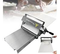 Sfogliatrice in Acciaio Inox, Spessore Regolabile per Una panificazione Perfetta, Impasto per Pizza, Ideale per cucine domestiche e Commerciali (S)