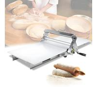 Sfogliatrice, Macchina for la pasta e pizza da banco, sfogliatrice manuale con spessore regolabile, 1 tagliere, contenitore for riporre gli impasti(Home)