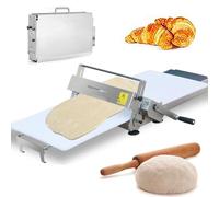 Sfogliatrice manuale a manovella, macchina per impastare in acciaio inox | Sfogliatrice manuale a manovella, realizzata in acciaio inossidabile, per una stesura dell'impasto semplice e affidabile.