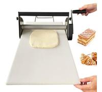Sfogliatrice manuale commerciale della pasta, pressatrice pieghevole della pasta dell'acciaio inossidabile per uso della cucina e del forno