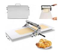 Sfogliatrice manuale commerciale, stendipasta pieghevole Sfogliatrice professionale manuale con manico e spessore regolabile 0-25 mm Macchina per spilli commerciale 830 * 480 * 250mm