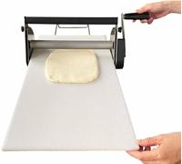 Sfogliatrice manuale compatta, macchina del rullo della pasta dell'acciaio inossidabile, spessore regolabile, stampa commerciale della pasta per panetteria