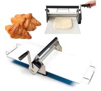 Sfogliatrice manuale con spessore regolabile, costruzione dell'acciaio inossidabile per la preparazione di panetteria, pizza e pasticceria