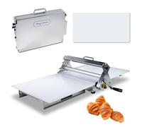 Sfogliatrice manuale con spessore regolabile e telaio pieghevole per pasticceria e croissant