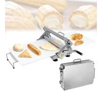 Sfogliatrice manuale con spessore regolabile, rullo per pasta in acciaio inox per pizza, cornetti, fogli di pasta