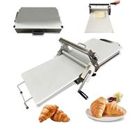 Sfogliatrice Manuale for Croissant e Pasta Sfoglia Macchina Professionale for Sfoglia for Panetteria e Pasticceria - Regolazione Precisa dello Spessore Strumento Ideale(400type)