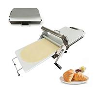Sfogliatrice Manuale for Croissant in Acciaio Inox - Macchina for Laminare Pasta Sfoglia Casalinga e Artigianale - Facile da Conservare, Compatta e ad Alte Prestazioni(400type)