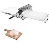Sfogliatrice Manuale Pasta, Rullo Pasticceria In Acciaio Inox Con Design Pieghevole, Regolabile 0 A 25 mm Pizza, Pasta Sfoglia, Torte, Croissant, Macchina Cottura Commerciale A Manovella(TYP400)