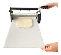 Sfogliatrice manuale per impasto, in acciaio inox, pieghevole, per panetteria e pizza, spessore regolabile da 0,5 a 17,5 mm, 0,5-27 mm