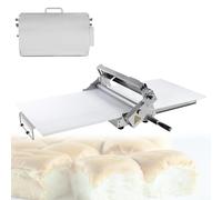 Sfogliatrice manuale per impasto, in acciaio inox, spessore regolabile per fare pasta per pizza e fondente