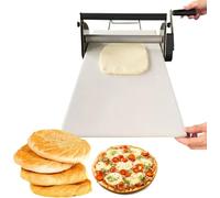 Sfogliatrice manuale per impasto, in acciaio inox, spessore regolabile per pizza, cornetti, pasticceria e fondente