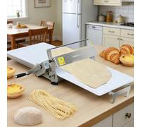 Sfogliatrice Manuale per Pasta, Rullo per Pasta in Acciaio Inox Con Spessore Regolabile Da 0 a 25 Mm, Sfogliatrice Pasticceria per Croissant, Pizza, Pasta, Per Uso Domestico E Commerciale 300