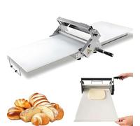 Sfogliatrice manuale pieghevole acciaio inox, macchina stendi pasta regolabile 0-25 mm, per pizza, croissant, sfoglia, pane, cucina domestica e uso commerciale(90x40cm)