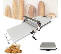 Sfogliatrice manuale pieghevole e stenditrice per fondente con piano di stesura, sfogliatrice regolabile, adatta per uso domestico e per laboratori di pasticceria.